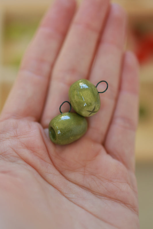 Pitted Olive Charm